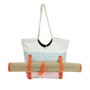 Summer & Rose Emma Beach BagTote with Mat NWT
